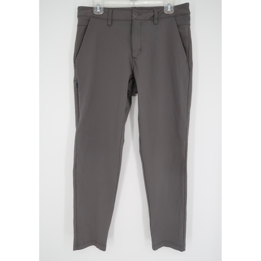 BYLT Pants Mens Medium Everyday Pant 2.0 Performance Chino Golf Gray